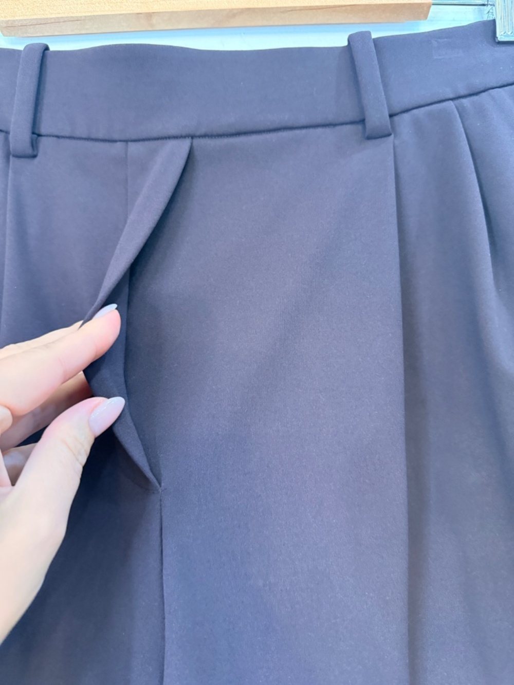 lululemon Daydrift High-Rise Wide-Leg Trouser Regular Walnut Crunch Size M - Picture 4 of 8